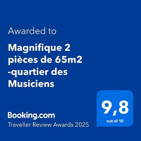Apartmán Magnifique 2 Pieces De 65M2 -Quartier Des Musiciens Nice Exteriér fotografie